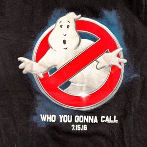 Small Ghostbusters Promotional 2016 Black Shirt